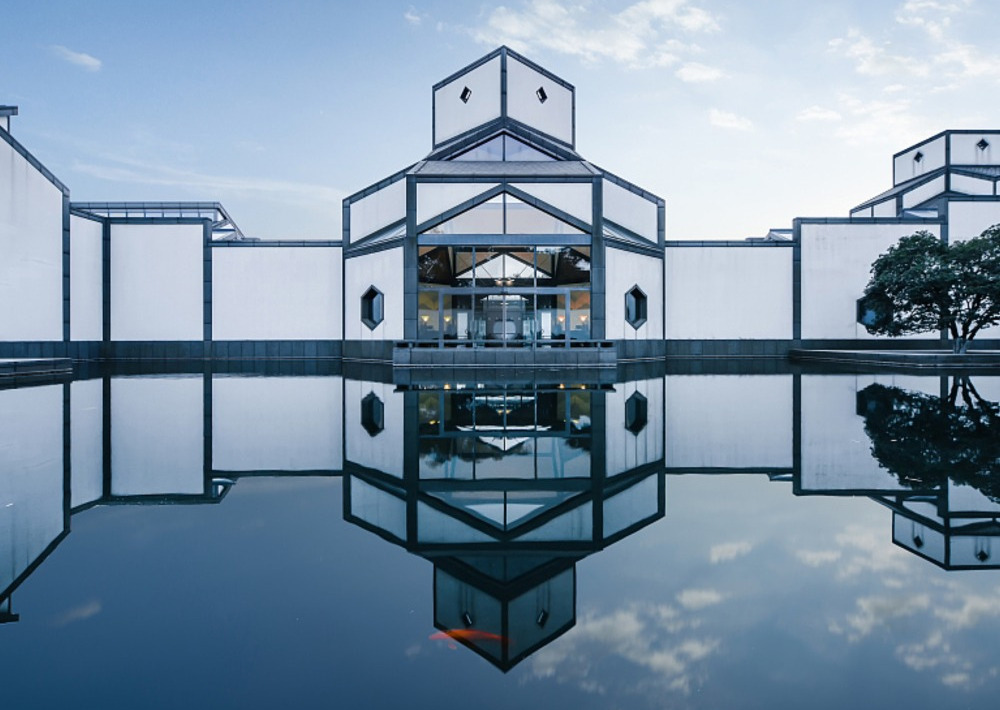 High-end professional media center and corporate building architecture